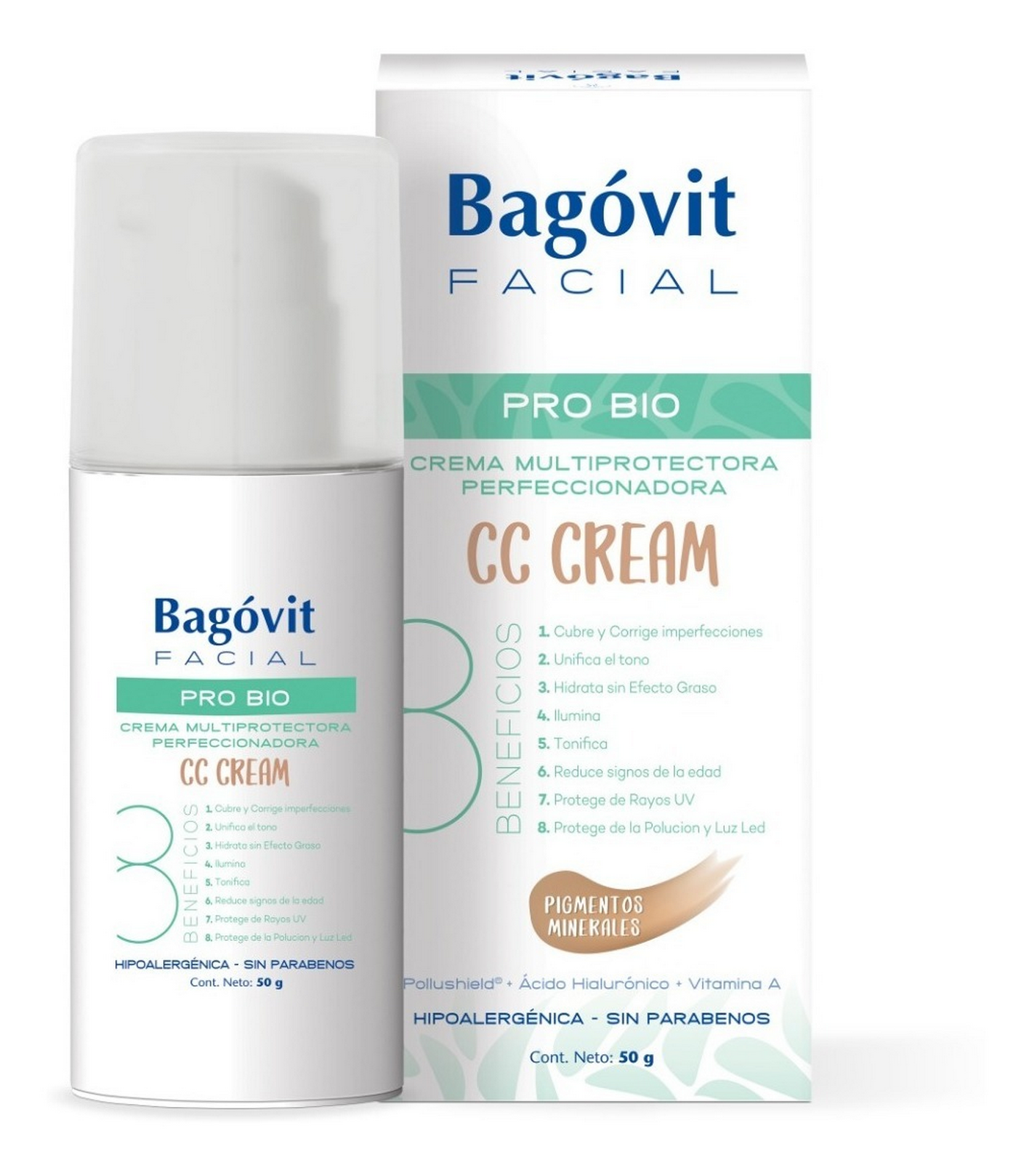 BAGOVIT PRO BIO CC CREAM X 50 G.
